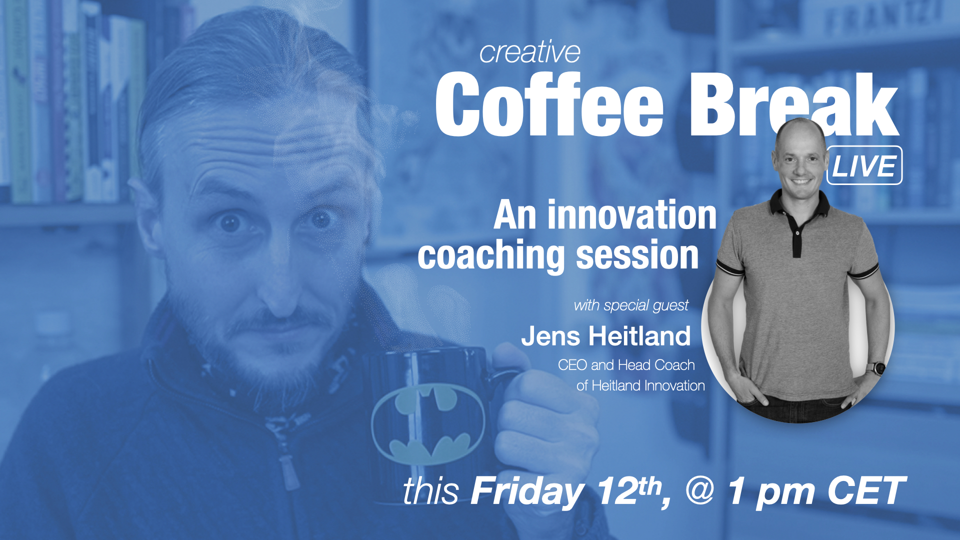 An innovation coaching session, over coffee