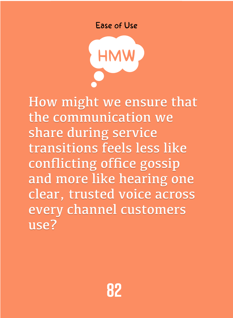 Consistent transition communication – CX Tip of the Day