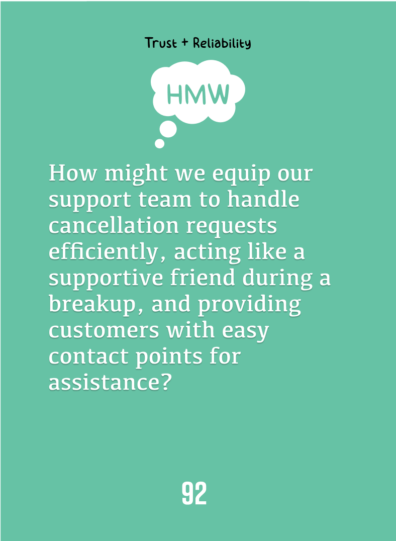 Supportive cancellation assistance – CX Tip of the Day